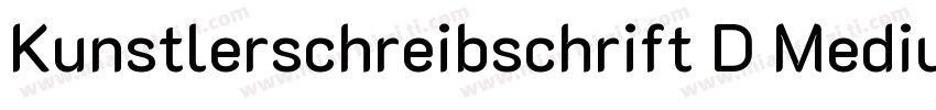 Kunstlerschreibschrift D Medium字体转换